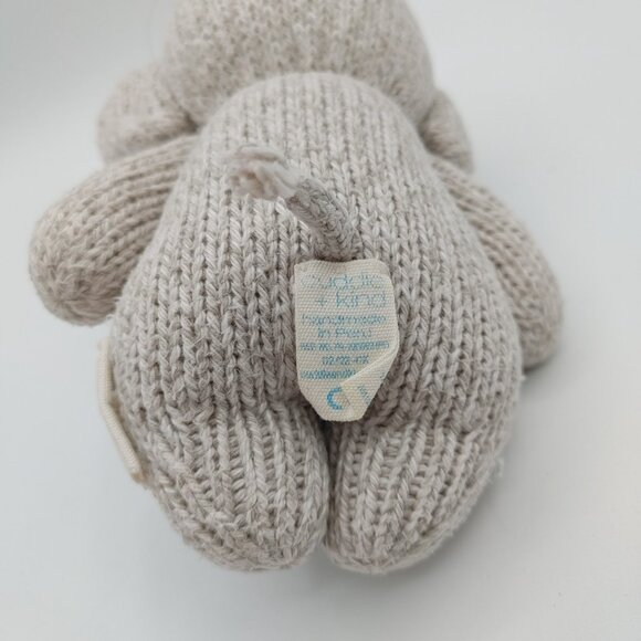 Cuddle and Kind Baby Elephant Hand Knit Peru Plush Doll Small Baby Handmade 7" - Picture 5 of 5